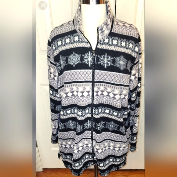 Cabin Creek Fleece Jacket 1X - Picture 1 of 3